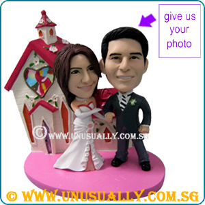 Sweet Lovely Wedding Couple Personalized 3D Figurines